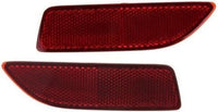 Set Of 2 Rear Bumper Reflector Left Driver & Right Passenger Side Direct Replacement Compatible With 2011-2013 Toyota Corolla ‎‎‎‎TO1184102 TO1185102 8191002130 8192002030