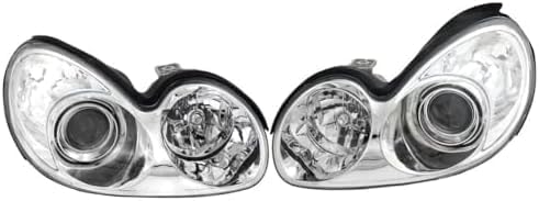 Set Of 2 Front Headlight Assembly Right Passenger & Left Driver Side Direct Replacement Compatible With 2002-2005 Hyundai Sonata HY2502126 HY2503126 921013D050 921023D050