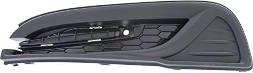 Set Of 2 Front Fog Light Cover Textured Plastic Left Driver & Right Passenger Side Direct Replacement Compatible With 2013-2015 Honda Civic HO1039113 HO1038113
