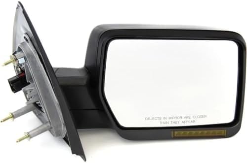 Set of 2 Front Power Mirrors Manual Folding Heated Textured Right Passenger & Left Driver Side Direct Replacement Compatible With 2004-2006 Ford F-150 FO1320242 FO1321242 6L3Z17683CA
