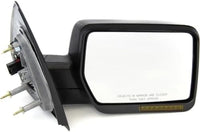 Set of 2 Front Power Mirrors Manual Folding Heated Textured Right Passenger & Left Driver Side Direct Replacement Compatible With 2004-2006 Ford F-150 FO1320242 FO1321242 6L3Z17683CA