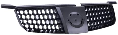 Front Grille Gray Shell And Insert Plastic Direct Replacement Compatible With 2004-2006 Nissan Sentra NI1200214 NI1200218 620706Z500 620706Z51A