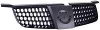 Front Grille Gray Shell And Insert Plastic Direct Replacement Compatible With 2004-2006 Nissan Sentra NI1200214 NI1200218 620706Z500 620706Z51A