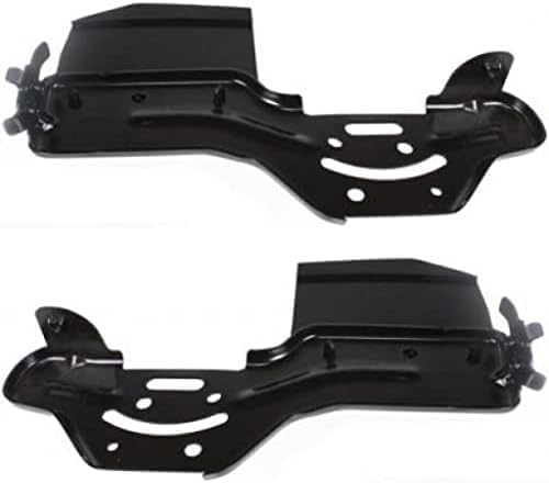 Front Bumper Face Bar Chrome Steel + End Caps Primed + Brackets Set Direct Replacement Compatible With 2004-2007 Nissan Titan NI1002136 NI1004147 NI1005147 NI1032104 NI1066130