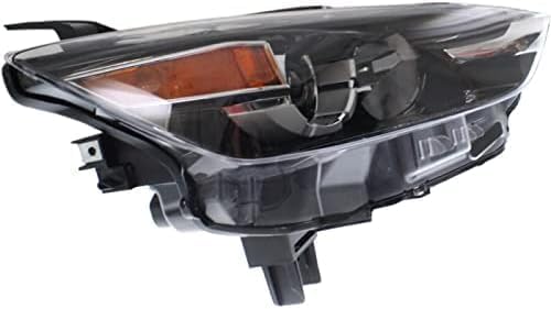 Set Of 2 Front Headlight Lens And Housing Halogen Right Passenger & Left Driver Side Direct Replacement Compatible With 2016-2022 Mazda CX-3 MA2519173 MA2518173 DB4N510K0A DB4N510L0A
