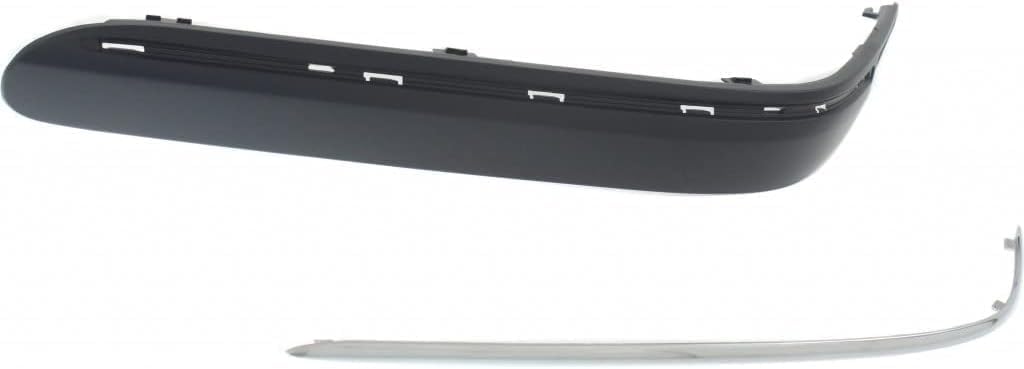 Front Bumper Molding Primed Left Driver Side Direct Replacement Compatible With 2001-2007 Mercedes Benz C-Class MB1058104 2038852121