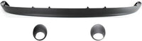 Front Bumper Lower Valance Air Dam Textured + Fog Lamp Moldings Left Driver & Right Passenger Side Direct Replacement Compatible With 2002-2008 Dodge Ram 1500/2003-2009 2500 3500