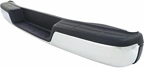 Step Bumper Face Bar & Pad Without Mounting Bracket Chrome Direct Replacement Compatible With 1996-2023 Chevrolet Express/GMC Savana GM1103142 25962249