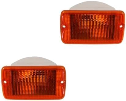 et Of 2 Front Turn Signal Light Lens And Housing Left Driver & Right Passenger Side Direct Replacement Compatible With 2001-2006 Jeep Wrangler CH2521141 CH2520141