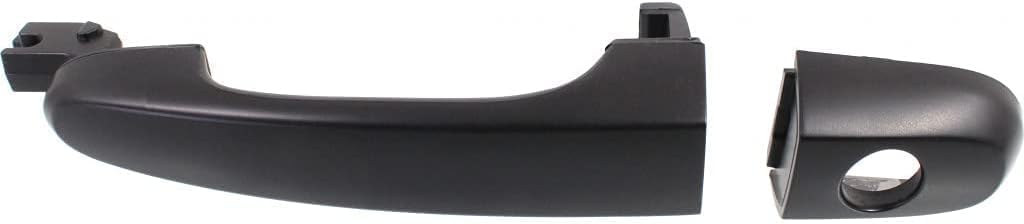 Front Exterior Door Handel + Cover Primed Left Driver Side Direct Replacement Compatible with 2004-2009 Kia Spectra KI1310118 KI1310121 826502F000-PFM 826702F000