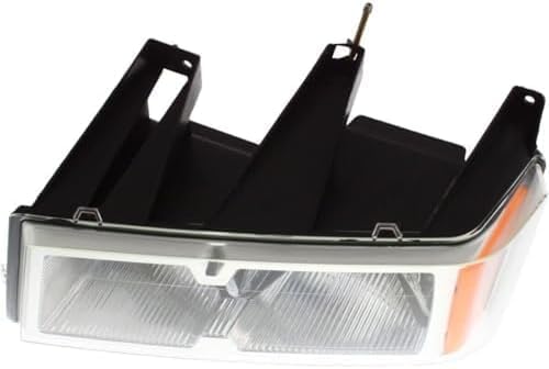 Set Of 2 Front Headlight Assembly With Chrome Interior Left Driver & Right Passenger Side Direct Replacement Compatible With 2005-2008 Chevrolet Colorado/GMC Canyon GM2502247