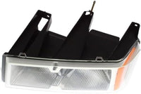 Set Of 2 Front Headlight Assembly With Chrome Interior Left Driver & Right Passenger Side Direct Replacement Compatible With 2005-2008 Chevrolet Colorado/GMC Canyon GM2502247