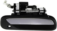 Front Exterior Door Handle Textured with Chrome Lever and Key Hole Plastic Right Passenger Side Direct Replacement Compatible with 1993-1998 Toyota T100 TO1311135 6921034020