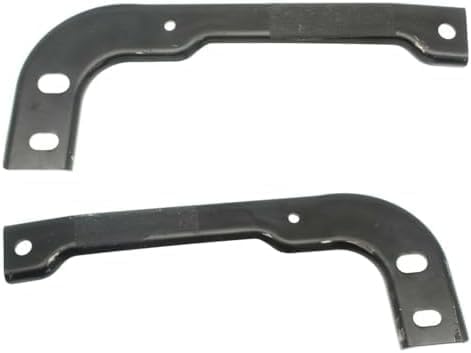 Set Of 2 Front Bumper Outer Mounting Bracket Steel Left Driver & Right Passenger Side Direct Replacement Compatible With 2015-2017 Ford F-150 FO1043141 FO1042141 FL3Z17754A FL3Z17755A