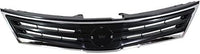 Front Grille Chrome Shell & Primed Insert Direct Replacement Compatible With 2010-2012 Nissan Versa NI1200242 62310ZW80A