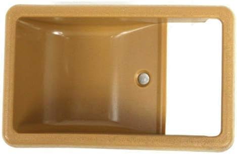 Set of 2 Front Inside Door Handle Case Beige Left Driver & Right Passenger Side Direct Replacement Compatible with 1984-1989 Toyota Pickup / 4Runner TO1358103 TO1356103