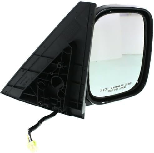 Set Of 2 Front Power Mirror Manual Folding Heated Chrome Plastic Left Driver & Right Passenger Side Direct Replacement Compatible With 2001-2006 Mitsubishi Montero MR478840 MR478839