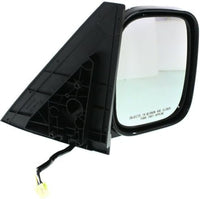 Set Of 2 Front Power Mirror Manual Folding Heated Chrome Plastic Left Driver & Right Passenger Side Direct Replacement Compatible With 2001-2006 Mitsubishi Montero MR478840 MR478839