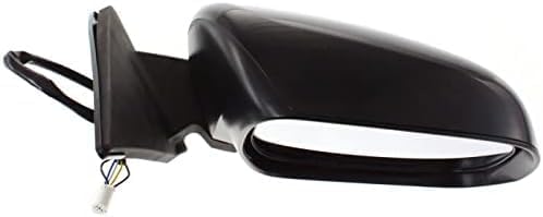 Set Of 2 Front Power Mirror Manual Folding Heated Primed Plastic Right Passenger & Left Driver Side Direct Replacement Compatible With 2008-2013 Toyota Highlander TO1320246 TO1321246