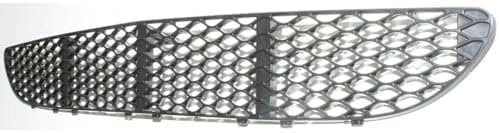 Front Bumper Center Grille Textured Plastic Direct Replacement Compatible With 2005-2006 Mercedes Benz E-Class MB1036106 2118850053