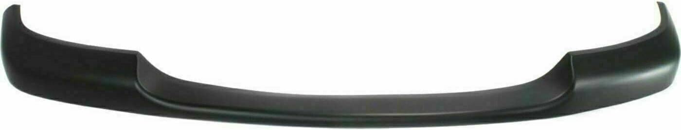 Front Bumper Chrome Steel + Upper Cover Primed + Lower Valance Air Deflector Textured Direct Replacement Compatible With GMC Sierra 1999-2002 / Yukon 1500 2500 2000-2006 GM1092169