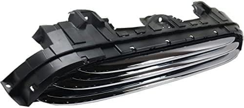 Front Grille Textured Shell And Insert Plastic With Chrome Molding Direct Replacement Compatible With 2014-2021 Mini Cooper MC1200105 51137335529
