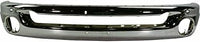 Front Bumper Face Bar Chrome Steel + Upper Cover Textured + Upper And Lower Brackets Right & Left Side Direct Replacement Compatible With 2006-2008 Dodge Ram 1500 CH1002383 CH1000880