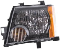 Set Of 2 Front Head Light Assembly With Black Interior Left Driver & Right Passenger Side Direct Replacement Compatible With 2009-2015 Nissan Xterra NI2502189 NI2503189