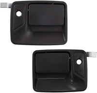 Set of 2 Front Exterior Door Handle Textured Black Left Driver & Right Passenger Side Direct Replacement Compatible with 1999-2016 Ford F-Series Super Duty / 2000-2005 Excursion