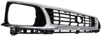 Front Grille Assembly Chrome Shell With Primed Insert Plastic Direct Replacement Compatible With 1995-1996 Toyota Tacoma TO1200193 5310035300