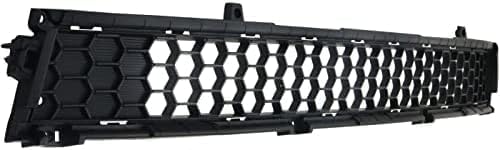 Front Bumper Lower Grille Textured Dark Gray Plastic Direct Replacement Compatible With 2017-2019 Kia Soul KI1036137 86562B2500