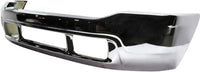 Front Bumper Chrome Steel Without Lower Valance Holes Direct Replacement Compatible With 1999-2004 Ford F Series Super Duty FO1002374 1C3Z17757MAA F81Z17757BA