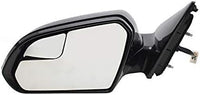Front Power Mirror Manual Folding Heated Primed Left Driver Side Direct Replacement Compatible With 2015-2019 Hyundai Sonata HY1320204 87610C2010