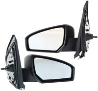 Set Of 2 Front Mirror Non-Folding Non-Heated Primed Plastic Left Driver & Right Passenger Side Direct Replacement Compatible With 2007-2012 Nissan Sentra NI1320166 NI1321166