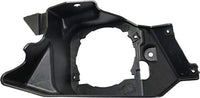 Set of 2 Front Fog Light Bracket Textured Plastic Left Driver & Right Passenger Side Direct Replacement Compatible with 2012-2014 Honda CR-V HO2603102 HO2602102