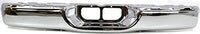 Rear Step Bumper Face Bar Chrome Steel Direct Replacement Compatible With 2000-2006 Toyota Tundra TO1102229 521510C021