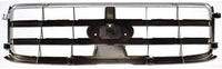 Front Grille Assembly Chrome Shell with Painted Dark Gray Insert Plastic Direct Replacement Compatible With 2003-2005 Subaru Forester SU1200127 91121SA050