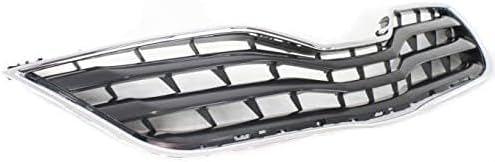 Front Grille Assembly Chrome Shell With Primed Insert Plastic Direct Replacement Compatible With 2010-2011 Toyota Camry TO1200324 5310106070C0