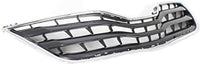 Front Grille Assembly Chrome Shell With Primed Insert Plastic Direct Replacement Compatible With 2010-2011 Toyota Camry TO1200324 5310106070C0