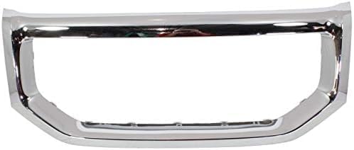 Front Grille Surround Frame Chrome Plastic Direct Replacement Compatible With 2009-2011 Honda Pilot HO1202106 75102SZAA01ZA