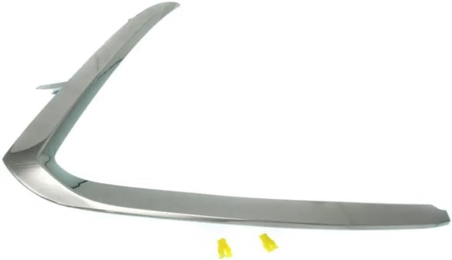 Set Of 2 Front Bumper Molding Chrome Left Driver & Right Passenger Side Direct Replacement Compatible With 2016-2023 Mazda CX-9 MA1046103 MA1047103 TK5050130A TK5050120A