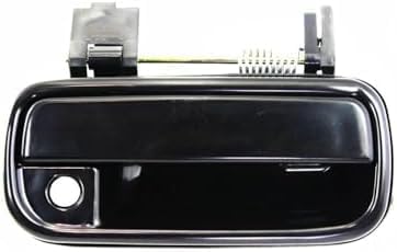 Set of 2 Front Exterior Door Handle Smooth Black Right Passenger & Left Driver Side Direct Replacement Compatible with 1999-2002 Toyota 4Runner TO1311130 TO1310130 6921035100