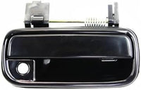 Set of 2 Front Exterior Door Handle Smooth Black Right Passenger & Left Driver Side Direct Replacement Compatible with 1999-2002 Toyota 4Runner TO1311130 TO1310130 6921035100