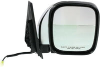 Set Of 2 Front Power Mirror Manual Folding Heated Chrome Plastic Left Driver & Right Passenger Side Direct Replacement Compatible With 2001-2006 Mitsubishi Montero MR478840 MR478839