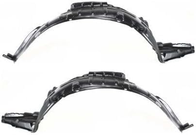 Set Of 2 Front Fender Liners Left Driver & Right Passenger Side Direct Replacement Compatible With 2000-2001 Nissan Altima NI1251110 NI1250110 638420Z800 638430Z800