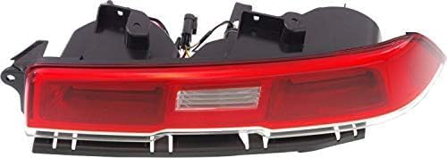 Set Of 2 Tail Light Assembly Plastic Left Driver & Right Passenger Side Direct Replacement Compatible With 2014-2015 Chevrolet Camaro GM2801265 GM2800265 23489170 23256981
