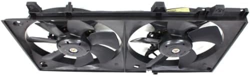 Front Radiator Shroud Dual Fan Assembly Plastic Direct Replacement Compatible with 2003-2008 Subaru Forester SU3115111 45131FE000-PFM