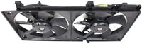 Front Radiator Shroud Dual Fan Assembly Plastic Direct Replacement Compatible with 2003-2008 Subaru Forester SU3115111 45131FE000-PFM