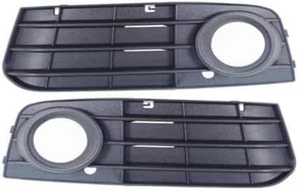Set Of 2 Front Fog Light Molding Primed Plastic Left Driver & Right Passenger Side Direct Replacement Compatible With 2009-2012 Audi A4 AU1038119 AU1039119 8K0807682A01C 8K0807681A01C