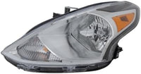 Set Of 2 Front Head Light Assembly Plastic Left Driver & Right Passenger Side Direct Replacement Compatible With 2015-2019 Nissan Versa NI2503230 NI2502230 260109KK0A 260609KK0A